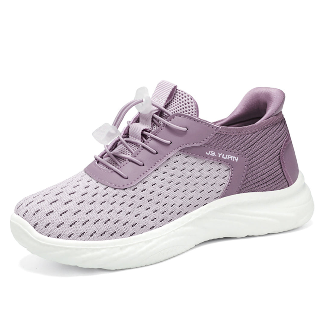Damen nan leichter Strick-Sneaker mit elastischem Sockeneinstieg, Schnellzug-Schnürung und gedämpfter EVA-Zwischensohle Echo Archiv