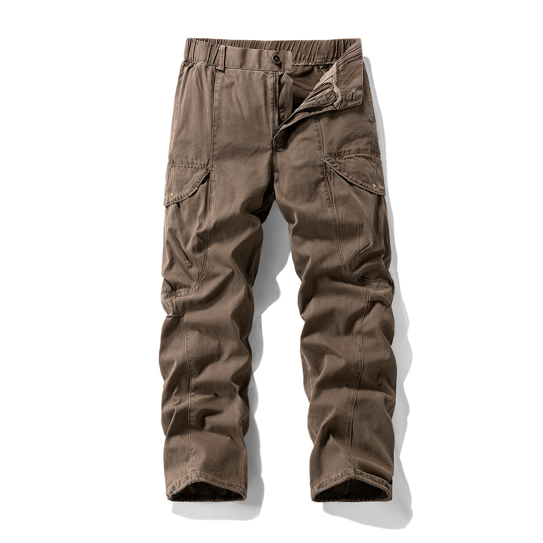 Herren Cargo-Hose im Utility-Look mit elastischem Bund und Knieabnähern Echo Archiv