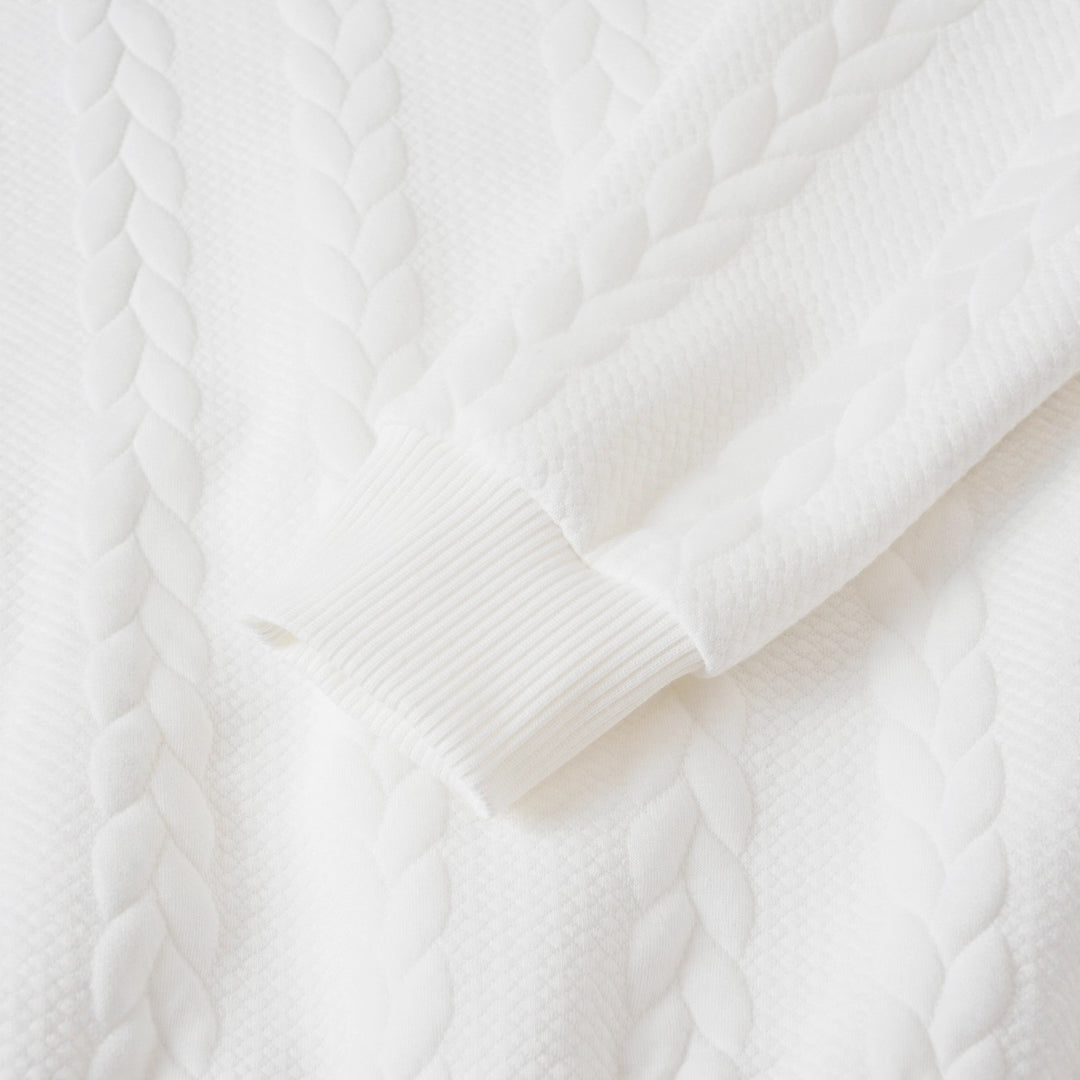 Herren Eleganter Rollkragenpullover mit strukturiertem Muster Echoarchiv