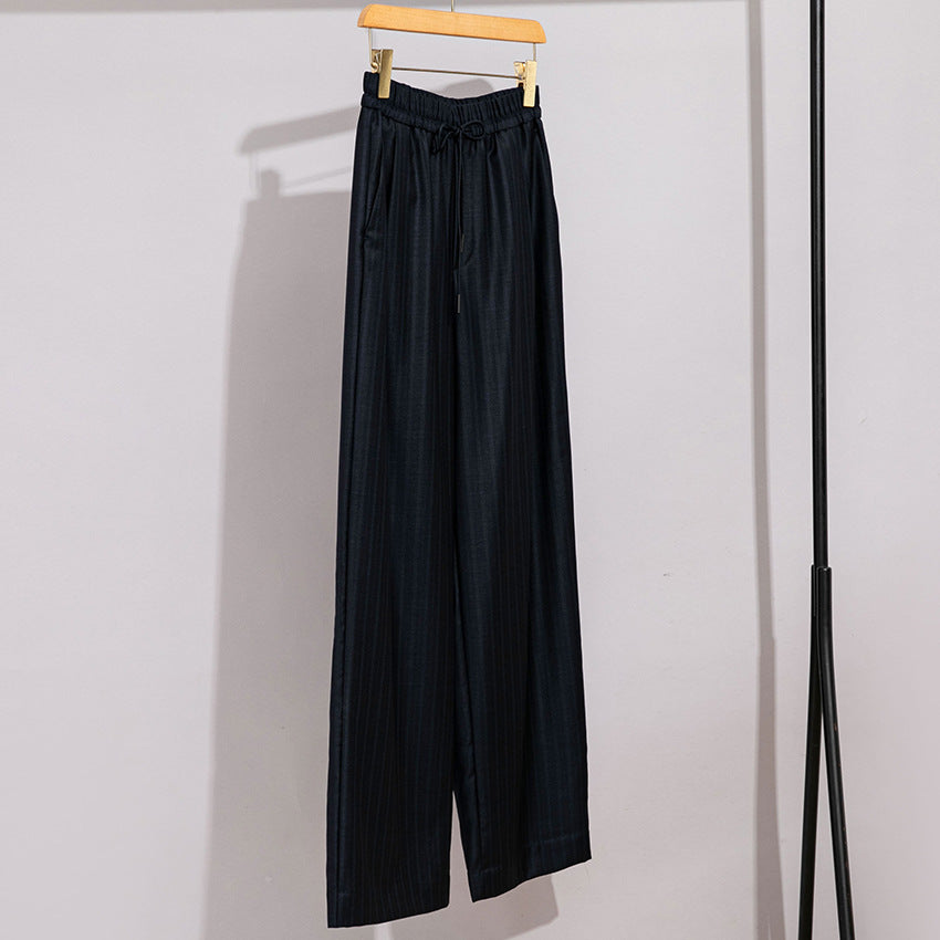 Damen weite Palazzo-Hose mit elastischem Bund und Tunnelzug Echoarchiv
