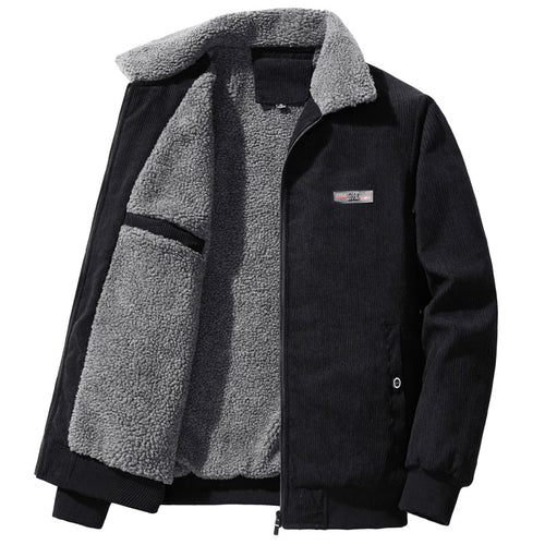 Herren Gemütliche und stylishe Cordjacke mit Fleece-Futter Echo Archiv