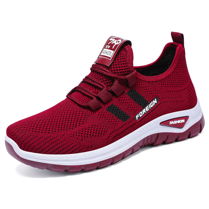 Herren nan atmungsaktive leichte Sportschuhe mit Strickobermaterial und gedämpfter Laufsohle Echo Archiv