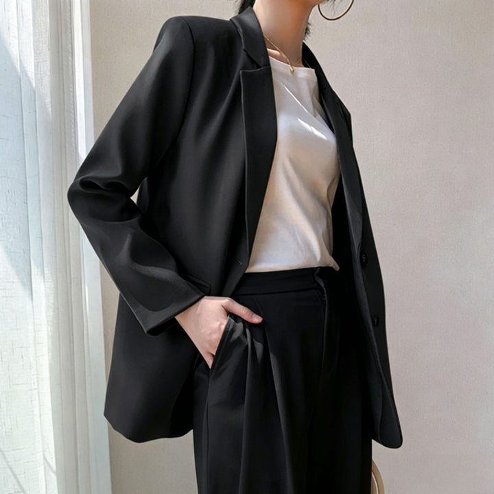 Damen Eleganter Oversized Blazer mit hochwertigen Details Echo Archiv