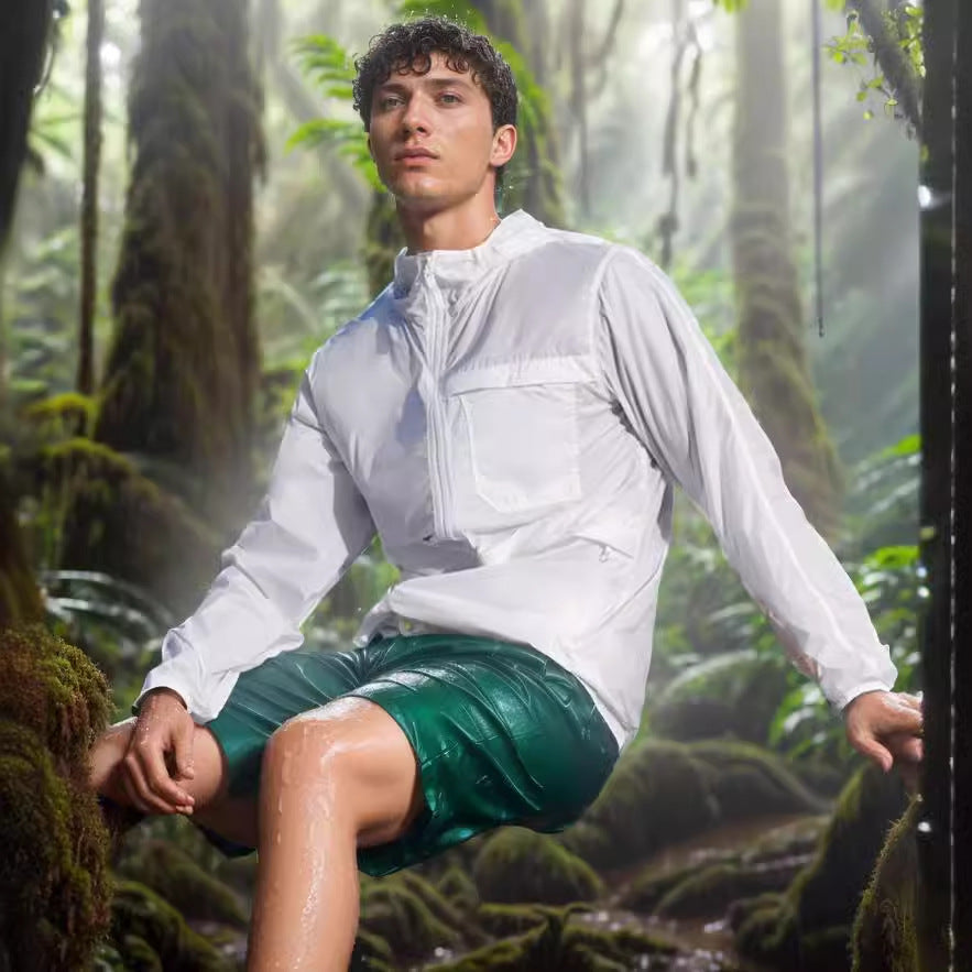 Herren leichte und atmungsaktive Outdoor-Jacke mit Kapuze Echoarchiv