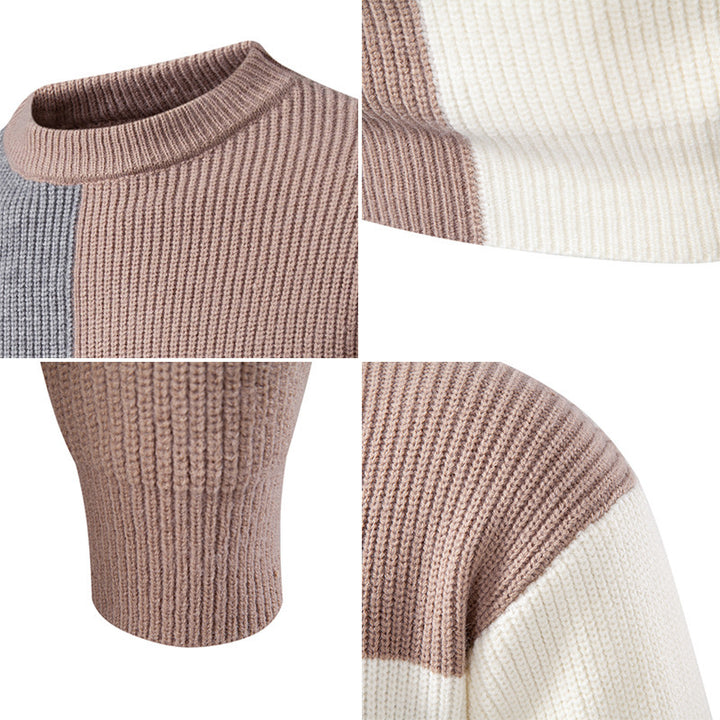 Herren stilvoller und komfortabler gestrickter Pullover Echoarchiv
