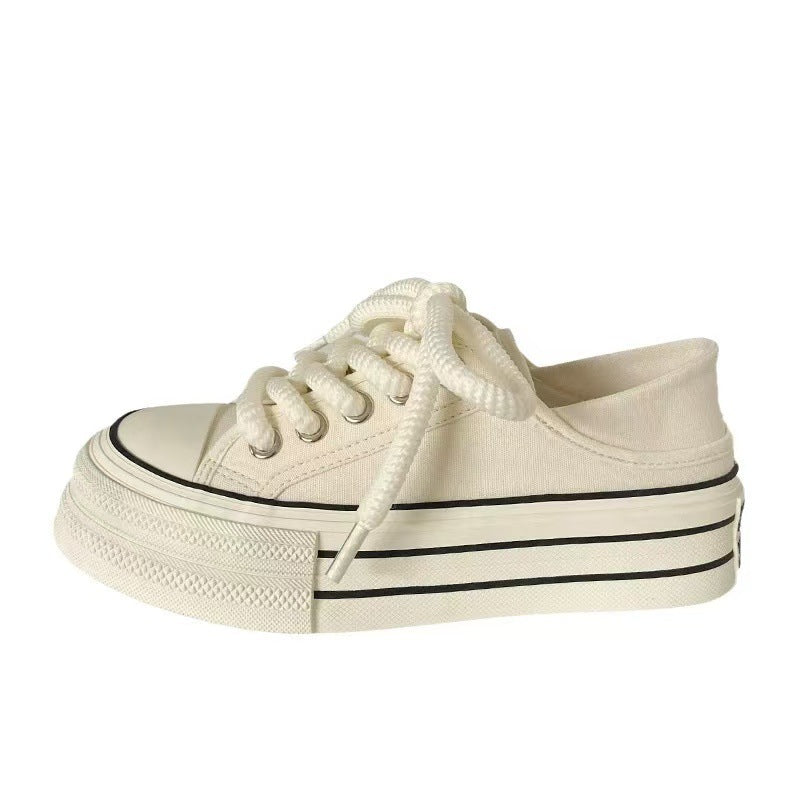 Damen Plateau-Sneaker mit elastischem Schnürsystem und robustem Obermaterial Echo Archiv