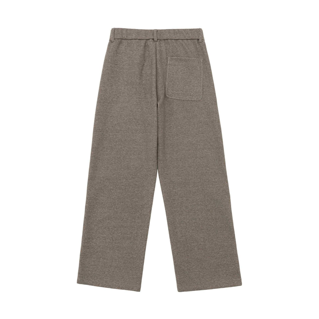 Damen Hochtaillierte weite Jersey-Hose mit Bundfalten und Eingrifftaschen Echoarchiv