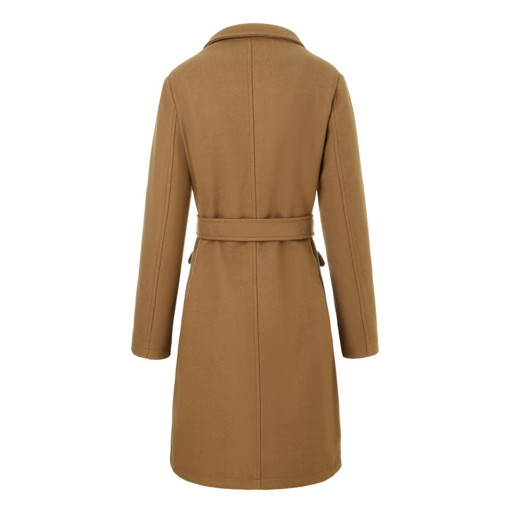 Damen Eleganter und zeitloser Wickelmantel Echo Archiv