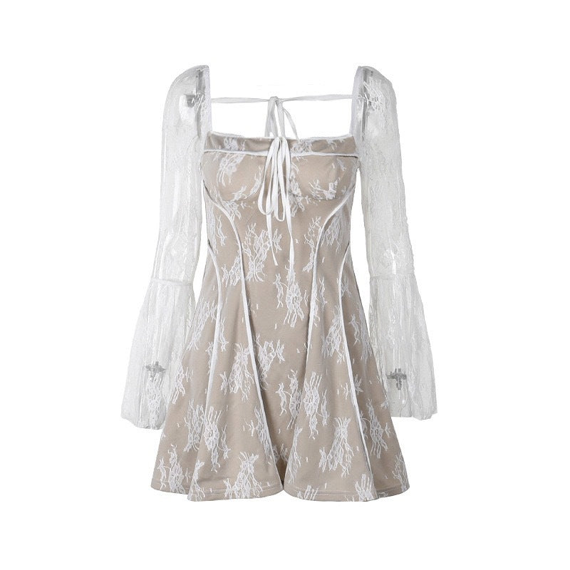 Damen Spitzenkleid mit eleganter Schnürung Echo Archiv