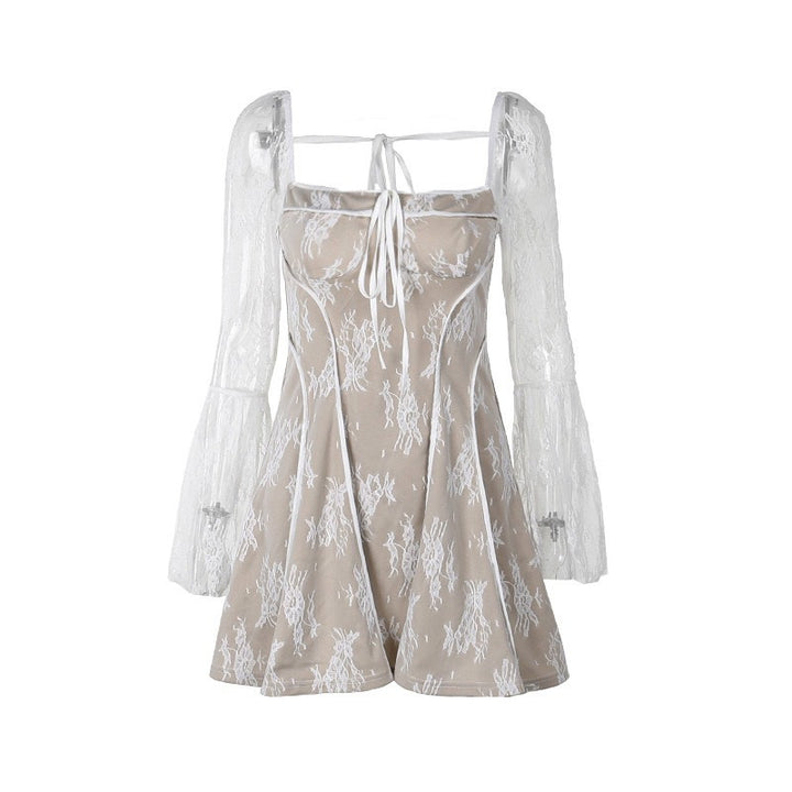 Damen Spitzenkleid mit eleganter Schnürung Echo Archiv