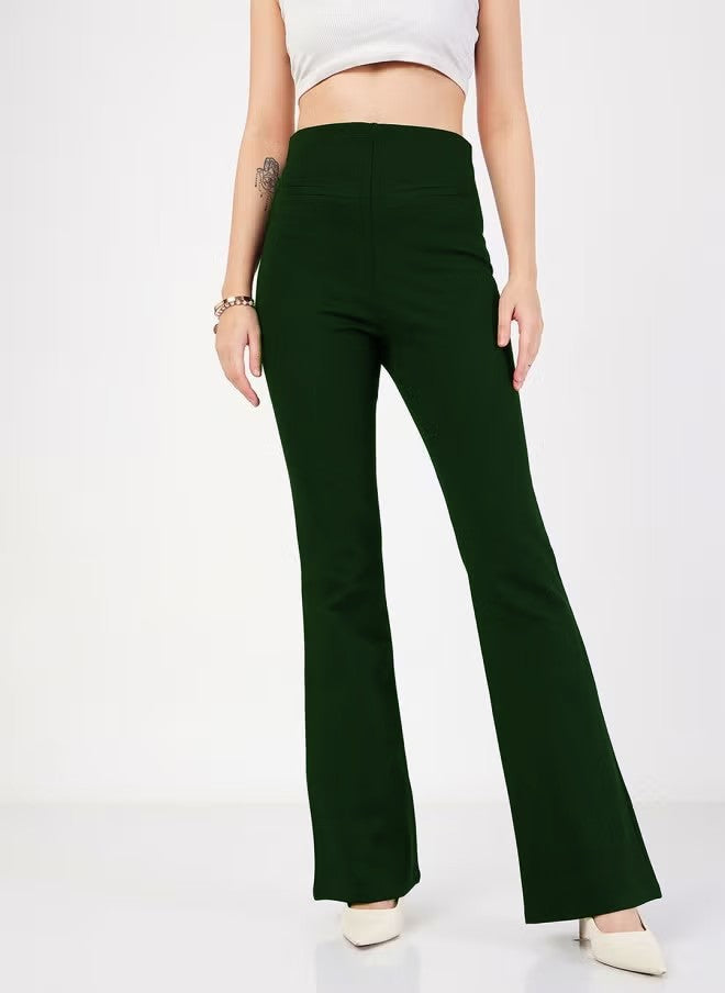 Damen Hoch geschnittene Bootcut-Hose Echo Archiv