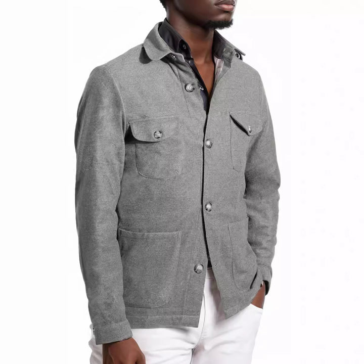 Herren elegante Utilityjacke mit praktischen Brusttaschen Echoarchiv