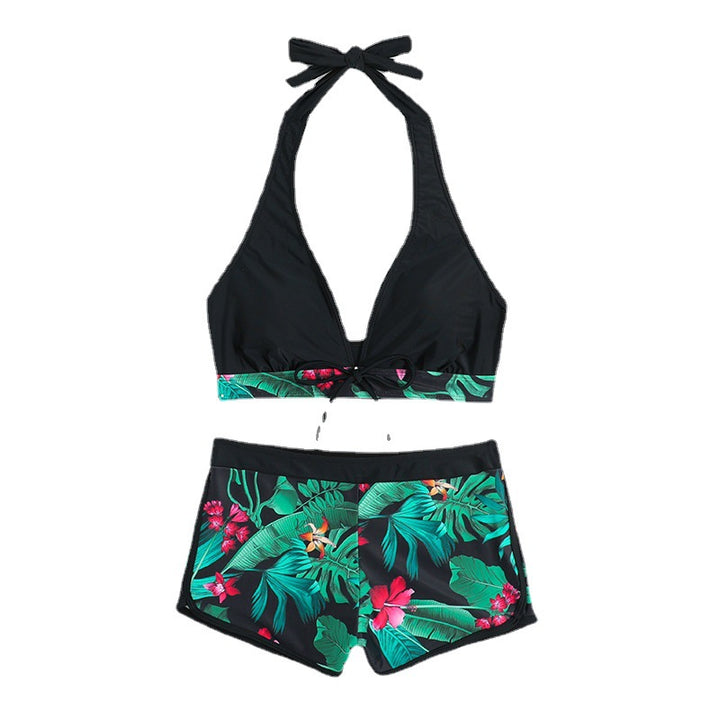 Damen Triangel-Bikini mit floralem Shorts-Design Echo Archiv