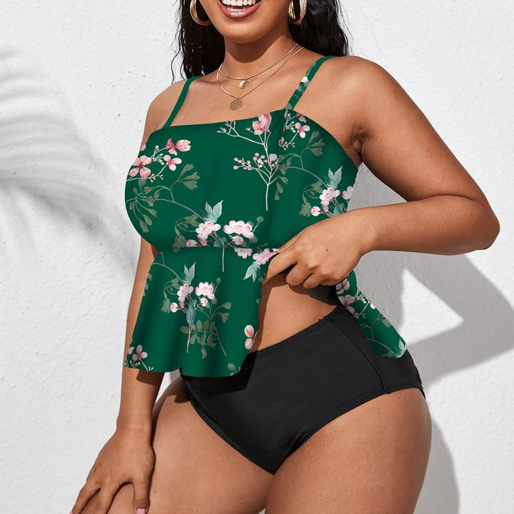 Damen Tankini mit schwingendem Rock und floralem Design Echo Archiv