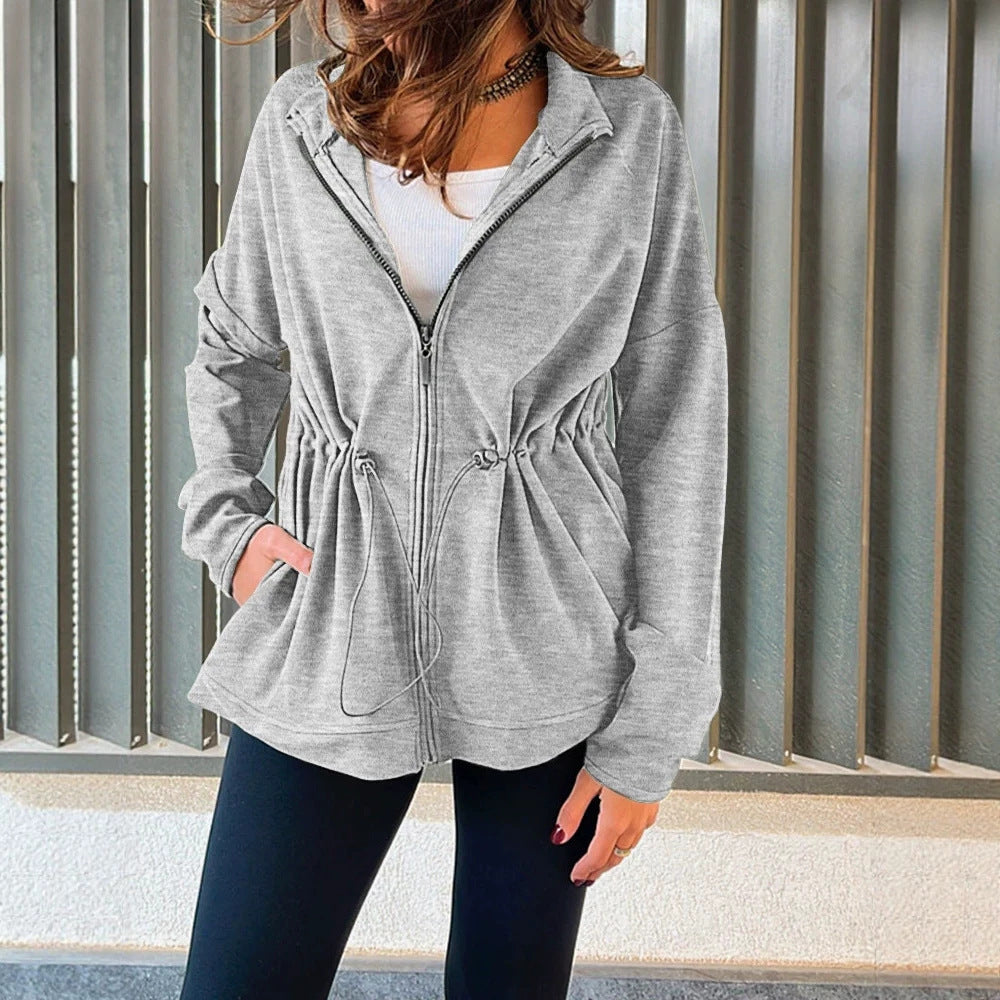 Damen Modische Sportjacke mit Taillenregulierung Echo Archiv