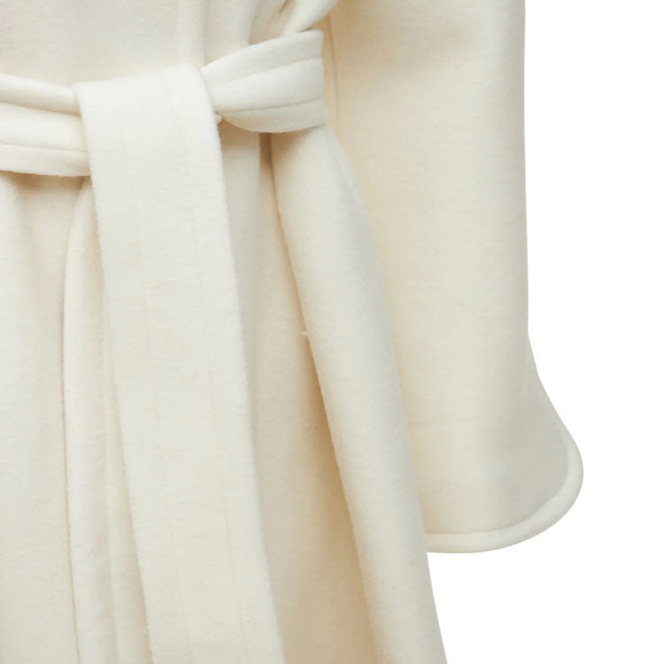 Damen Wollmix-Mantel im Kimono-Schnitt mit Bindegürtel und verdeckter Knopfleiste Echoarchiv