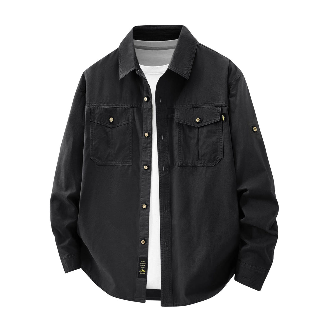 Herren Lässige Hemdjacke mit praktischen Taschen Echo Archiv