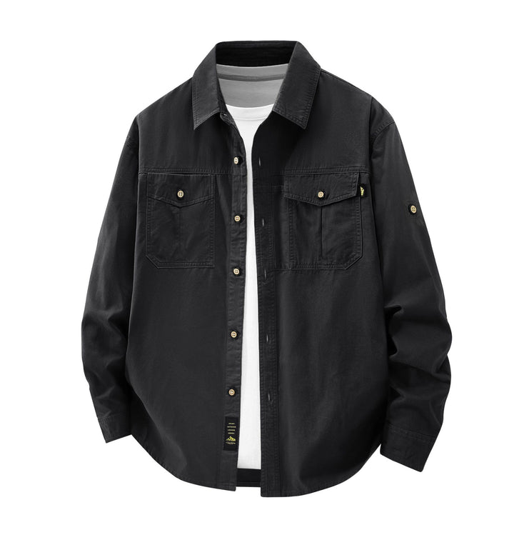 Herren Lässige Hemdjacke mit praktischen Taschen Echo Archiv