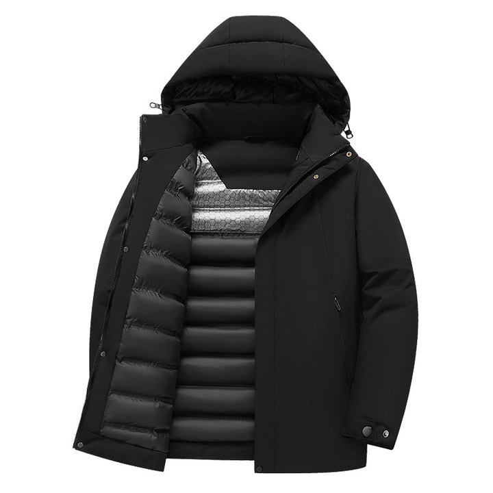 Herren isolierte Funktionsjacke mit kapuze und wasserabweisenden Eigenschaften Echoarchiv