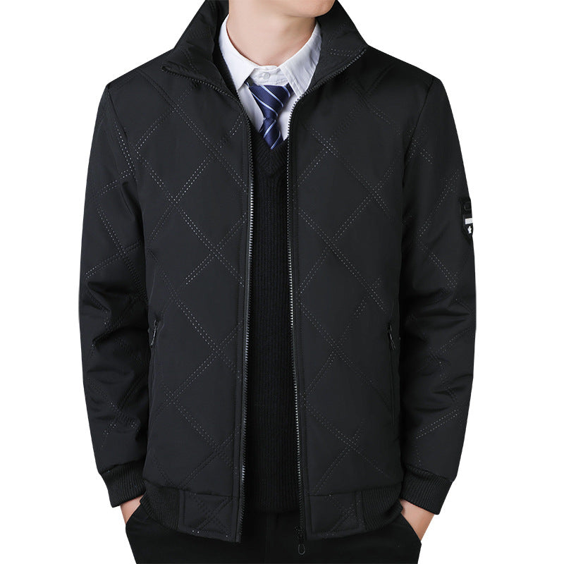 Herren elegante Steppjacke mit modernem Muster Echoarchiv