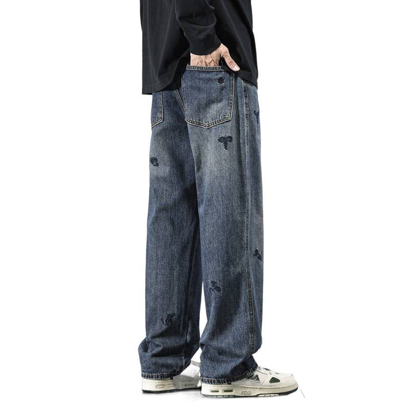Herren Bequeme und modische Jeans mit Stickereien – Vardeno