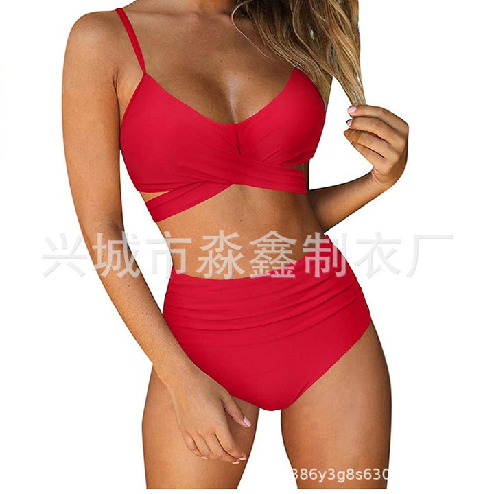 Damen Crop-Top Bikini-Set mit geflochtenem Design Echo Archiv
