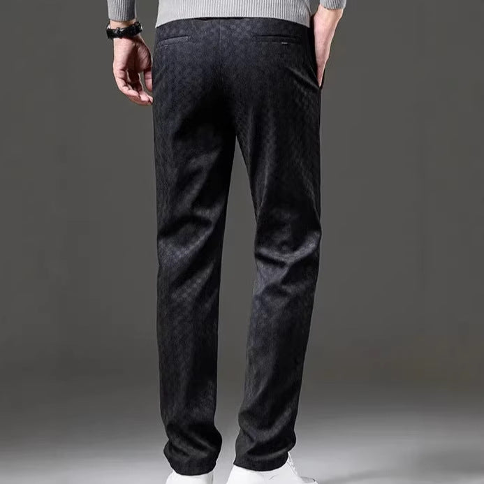Herren Modische Freizeit-Hose mit Karomuster – Sorevano