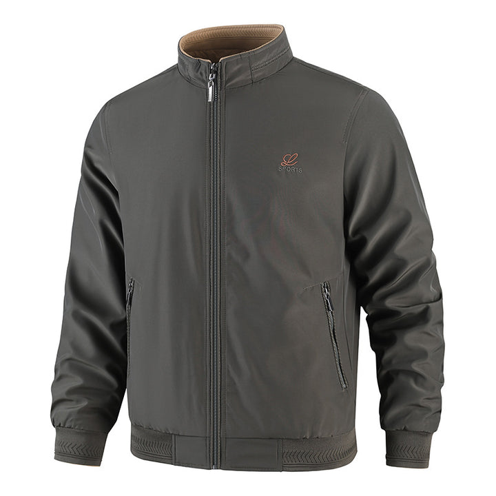 Herren Modische Freizeitjacke mit hohem Stehkragen und praktischen Taschen Echo Archiv