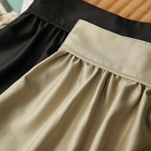 Damen Eleganter Maxirock aus fließendem Stoff Echoarchiv