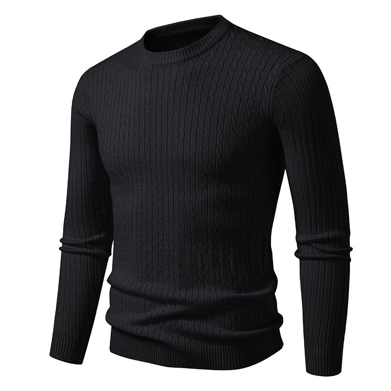 Herren Grobstrickpullover mit elegantem Zopfmuster Echoarchiv