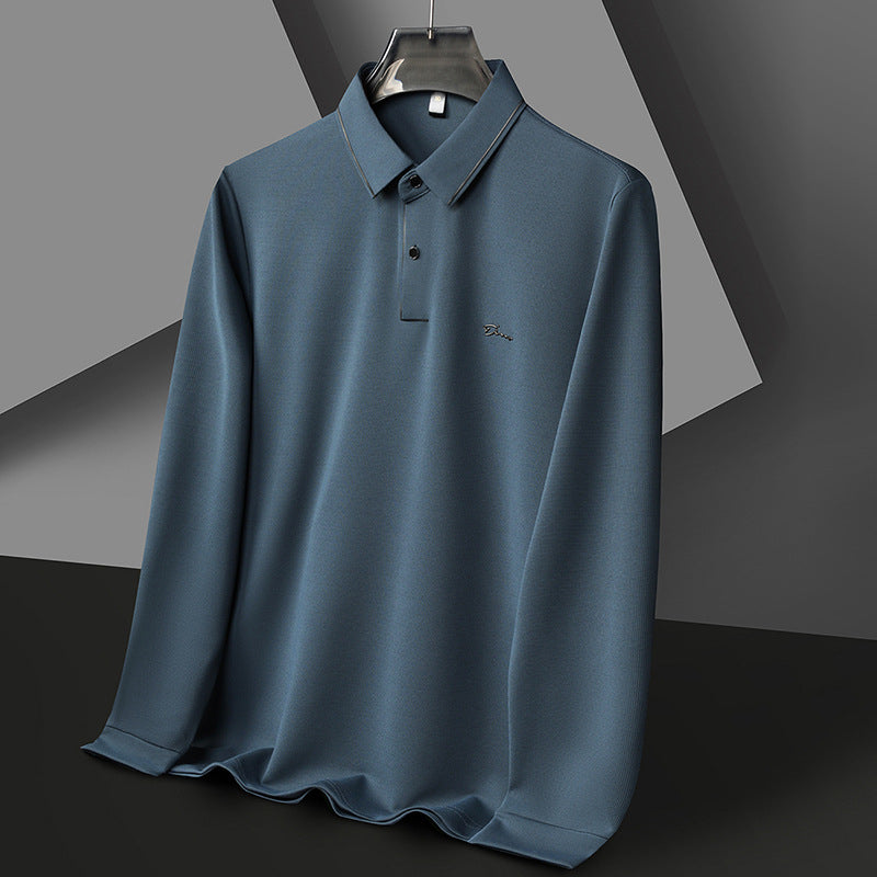 Herren Hochwertiges Langarm Poloshirt mit feuchtigkeitsregulierendem Stoff Echoarchiv