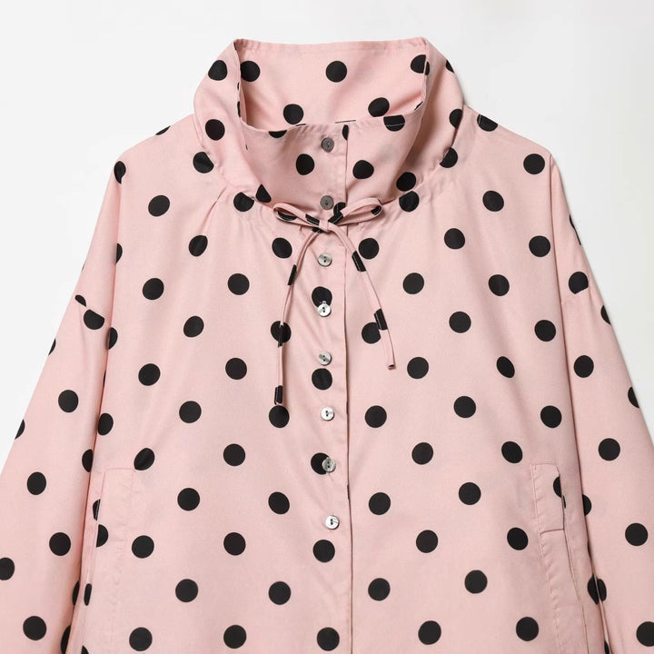 Damen nan Cropped-Anorak mit Stehkragen, Tunnelzugsaum und Druckknopfleiste Echo Archiv