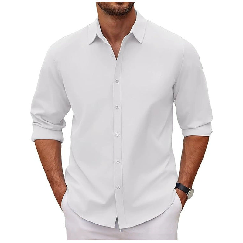 Herren Baumwollhemd mit elegantem Schnitt und modernen Details Echoarchiv