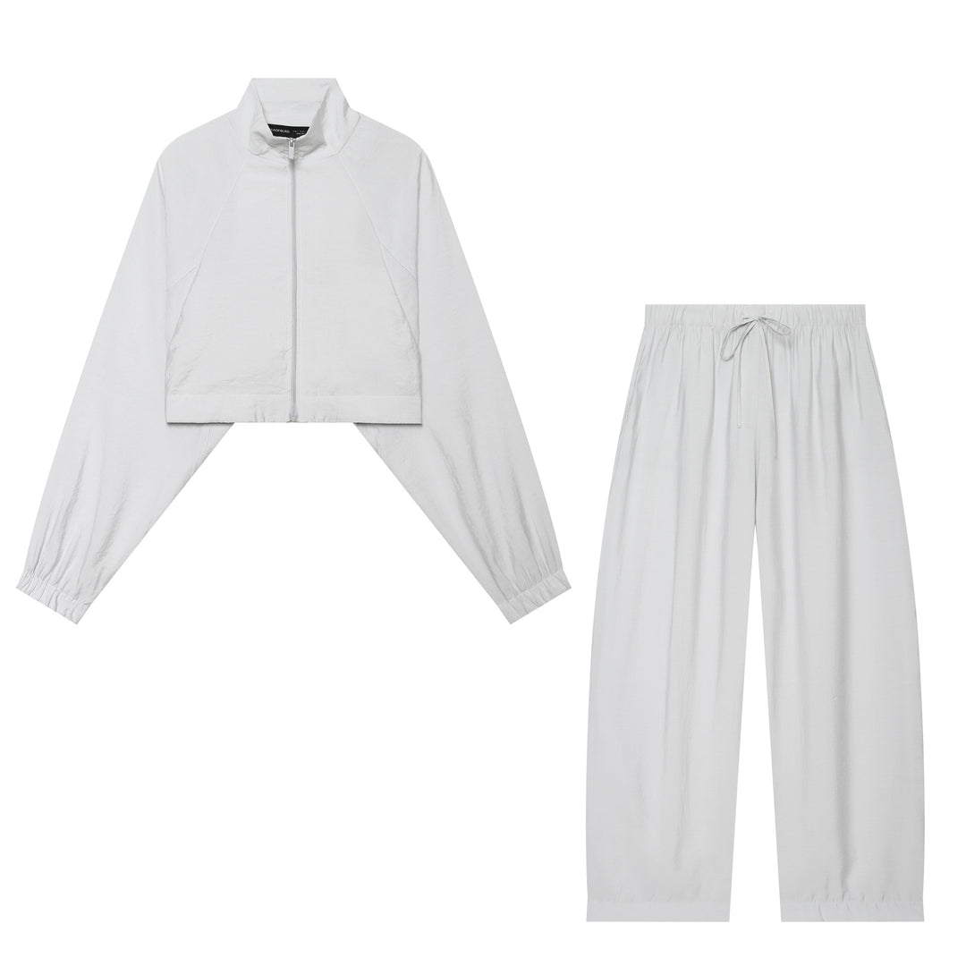 Damen nan weite Leinenlook-Loungebuxe mit elastischem Bund und Kordelzug Echo Archiv