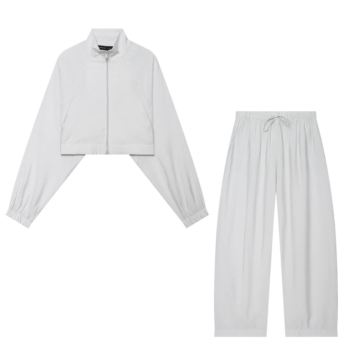 Damen nan weite Leinenlook-Loungebuxe mit elastischem Bund und Kordelzug Echo Archiv