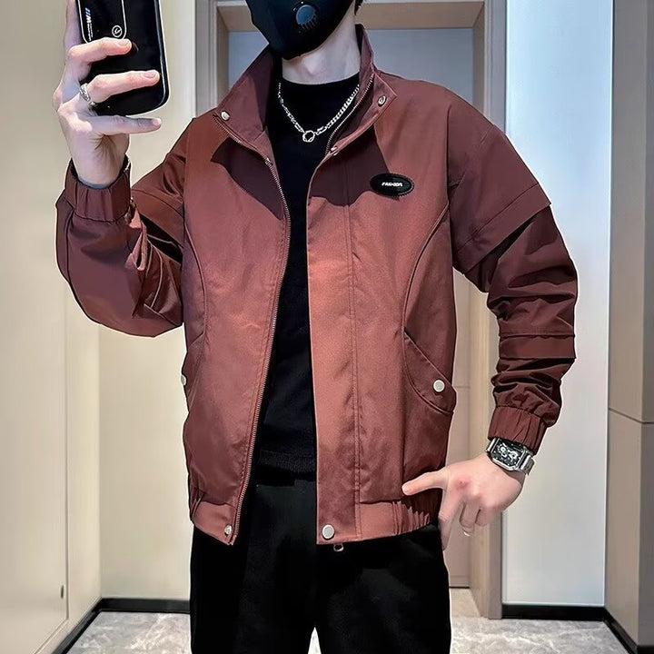 Herren Übergangsjacke mit isolierendem Innenfutter und sportlichem Schnitt Echoarchiv