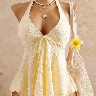 Damen Tankini mit verspielter Raffung Echo Archiv