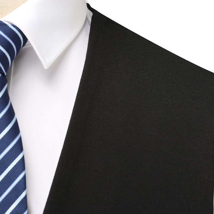Herren Klassische Slim-Fit Anzugweste mit V-Ausschnitt und Leistentaschen Echo Archiv