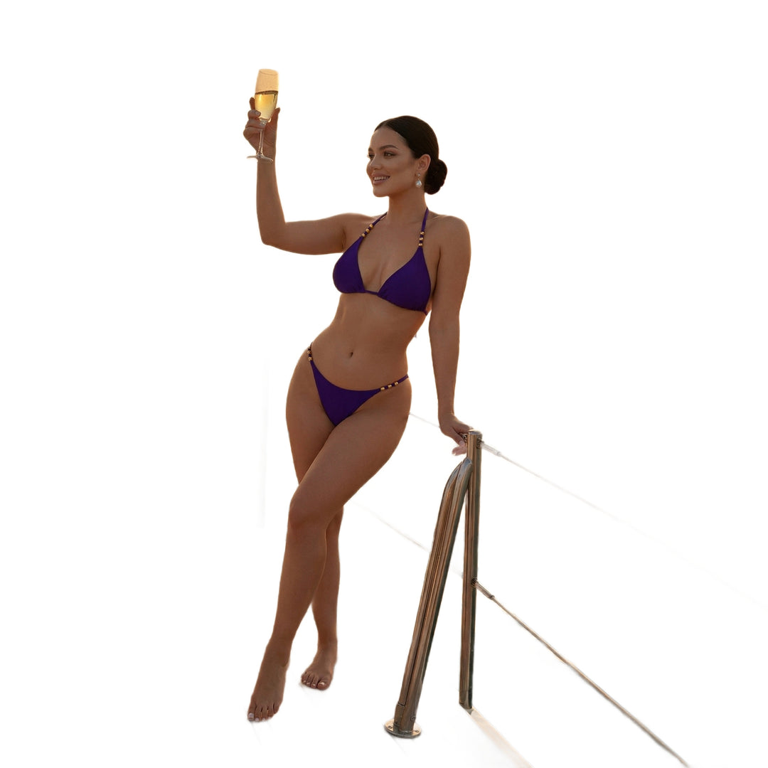 Damen Triangel-Bikini mit luxuriösen Verzierungen Echo Archiv