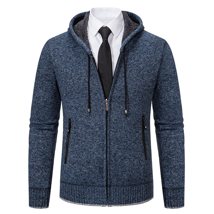 Herren Strickjacke mit Kapuze und weichem Innenfutter Echoarchiv
