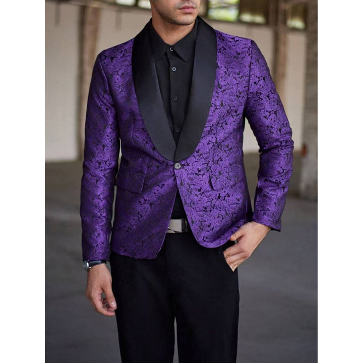 Herren luxuriöser Jacquard-Blazer Echoarchiv