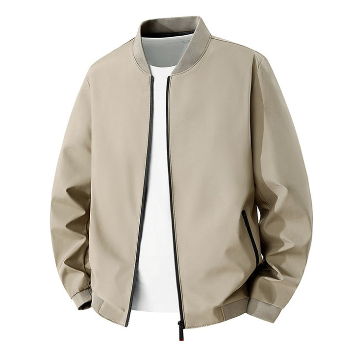 Herren Leichte Bikerjacke mit Stehkragen Echo Archiv