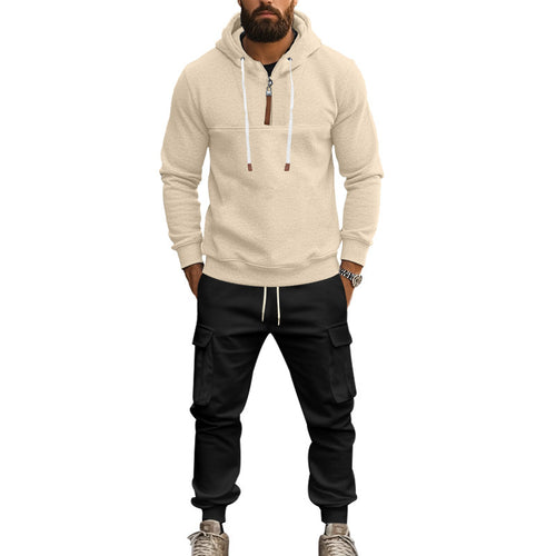 Herren lässiges Kapuzenpullover und Cargo-Hose Set Echoarchiv