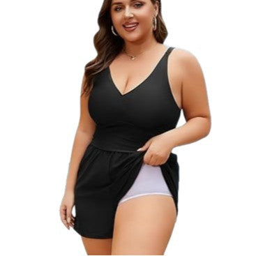 Damen Playsuit mit tiefem V-Ausschnitt und seitlichen Taschen Echo Archiv
