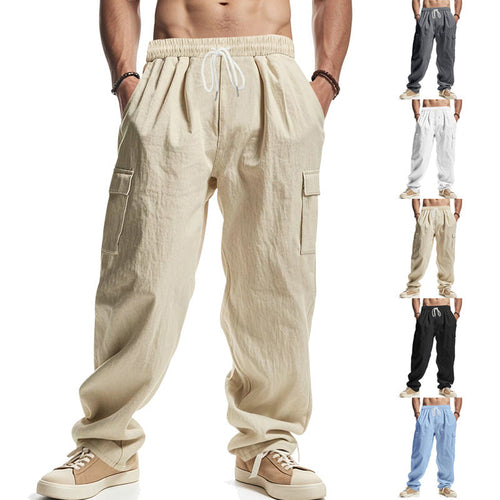 Herren lockere Cargohose mit elastischem Bund und praktischen Seitentaschen Echoarchiv