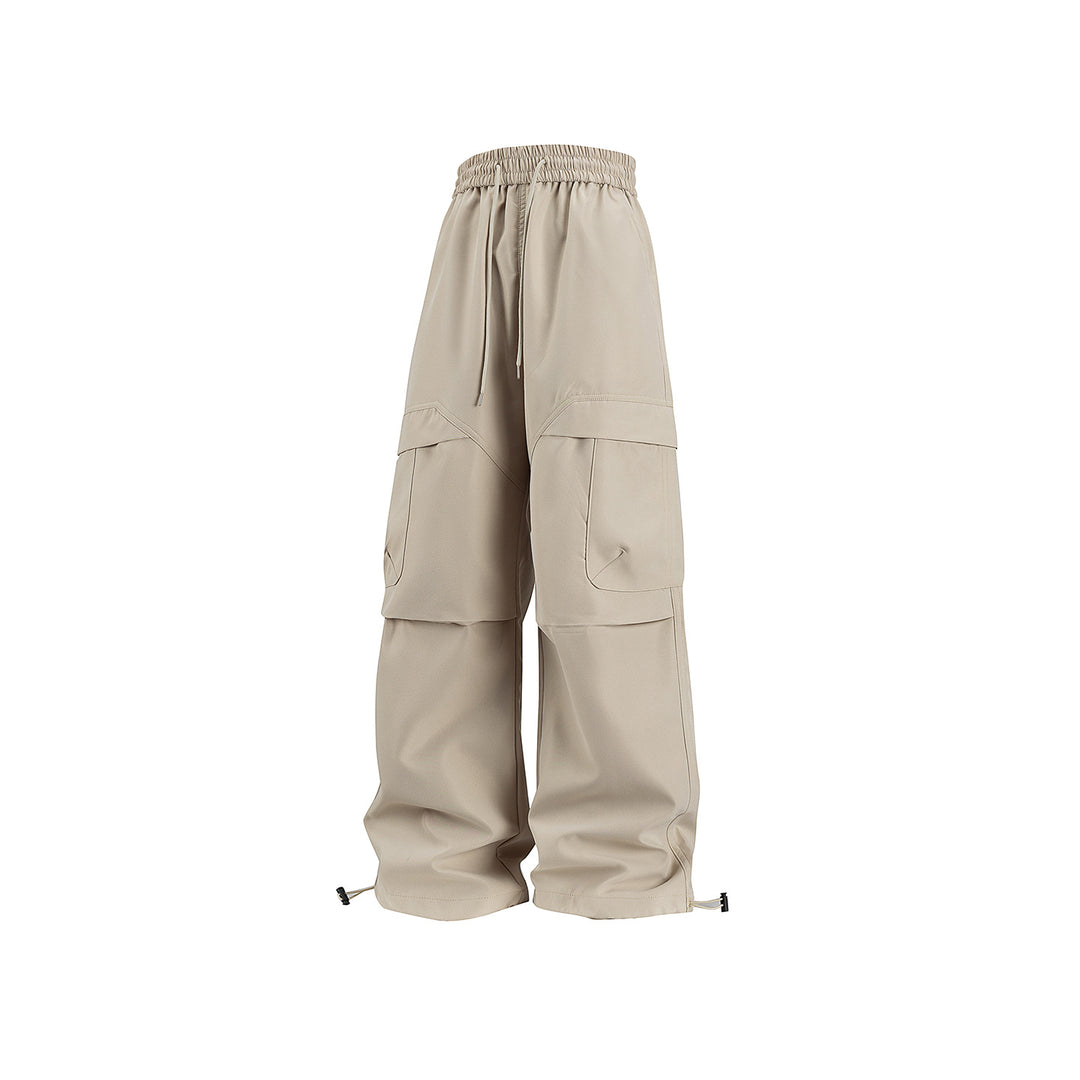 Unisex Weite Cargo-Hose im Utility-Baggy-Stil mit Elastikbund und verstellbaren Beinabschlüssen Echo Archiv