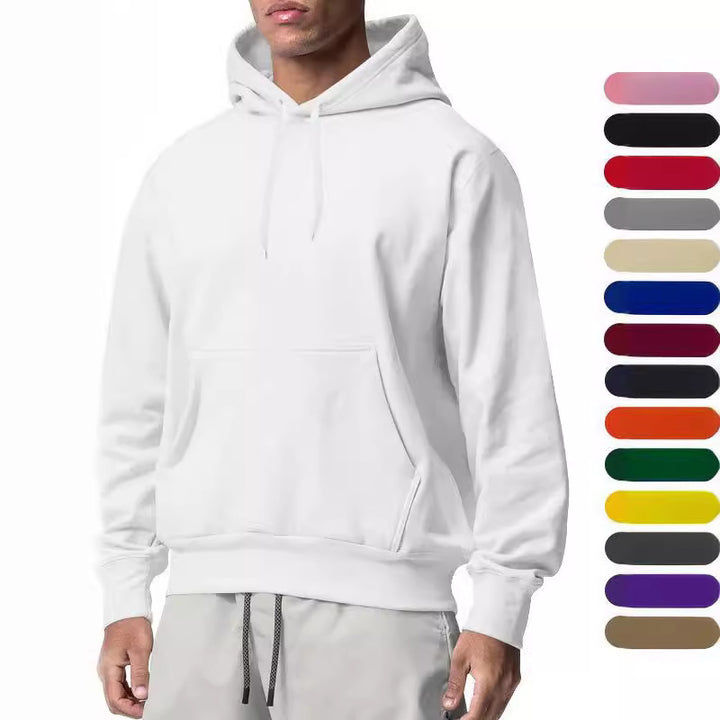 Herren nan Kapuzenpullover mit Kängurutasche, Relaxed-Fit und gerippten Bündchen Echo Archiv