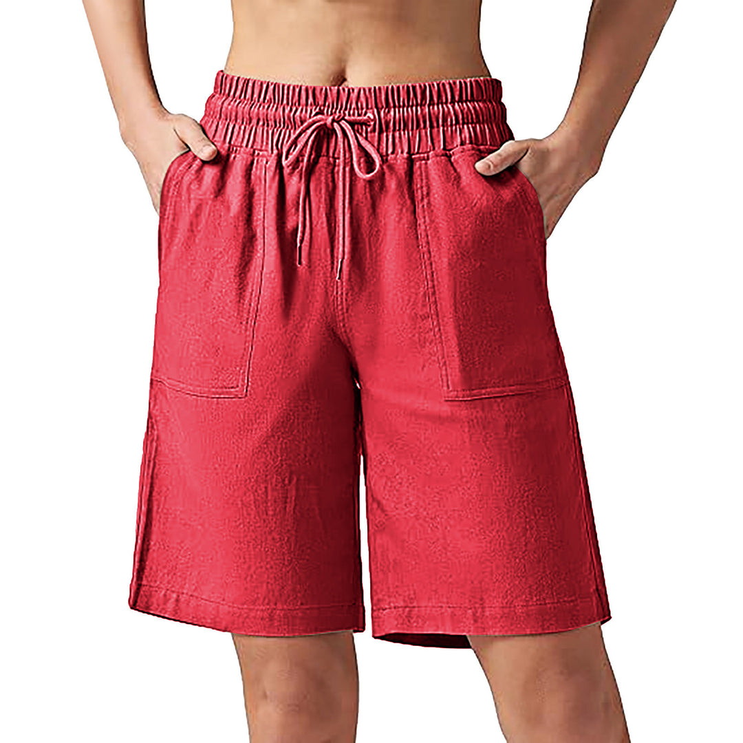 Damen lässige Freizeithose mit elastischem Bund und praktischen Taschen Echo Archiv