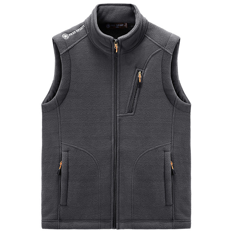 Herren Fleece-Thermoweste mit Organizer-Brusttasche und windhemmender Struktur Echo Archiv