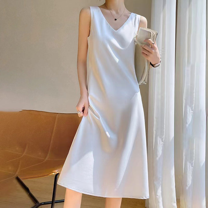Damen Viskose Maxikleid mit tiefem V-Ausschnitt Echo Archiv
